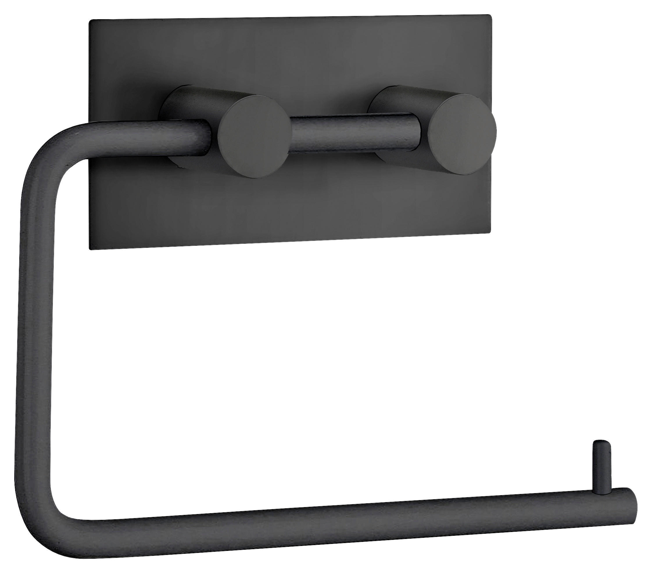 TOILETTENPAPIERHALTER  in Metall  - Schwarz, Metall (13,4/10,7/3cm)