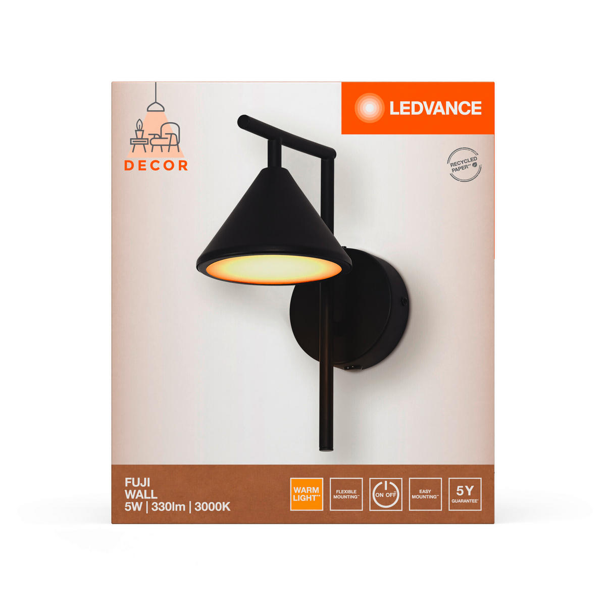 LED-WANDLEUCHTE 12/19.5/25.5 cm   - KONVENTIONELL (12/19.5/25.5cm) - Ledvance