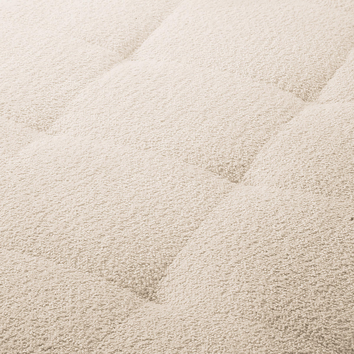 ECKSOFA Ariella Weiß Bouclé  - Naturfarben/Weiß, Design, Holz/Textil (231/161cm) - Livetastic