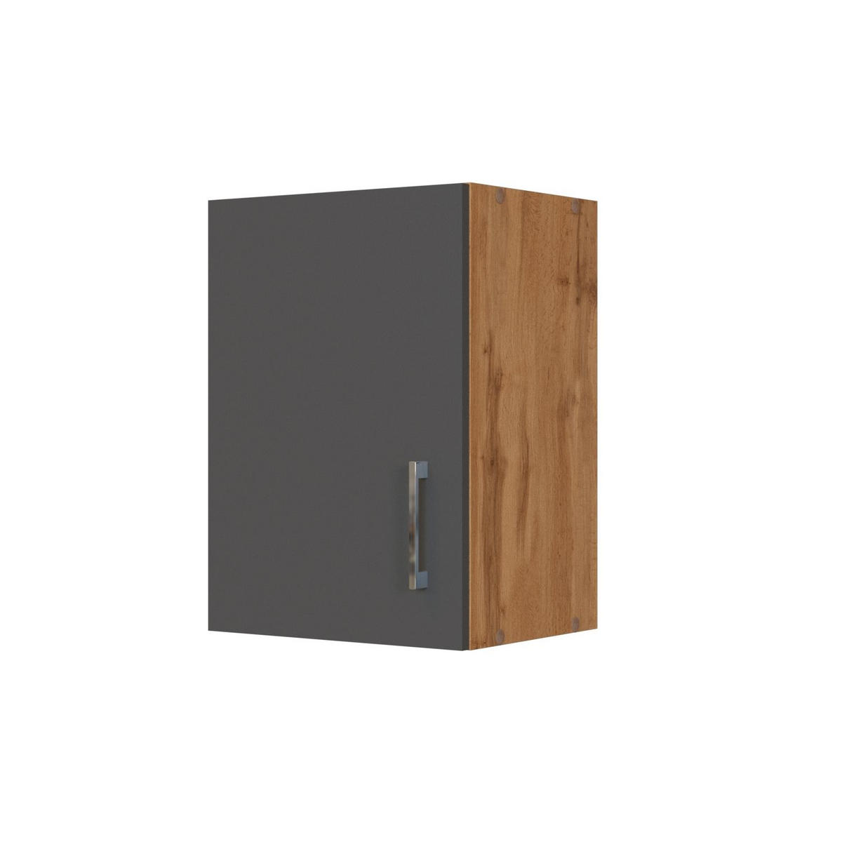 KÜCHENOBERSCHRANK 40/57/34 cm  in Anthrazit, Eiche Wotan  - Chromfarben/Anthrazit, Modern, Holzwerkstoff/Metall (40/57/34cm) - Held
