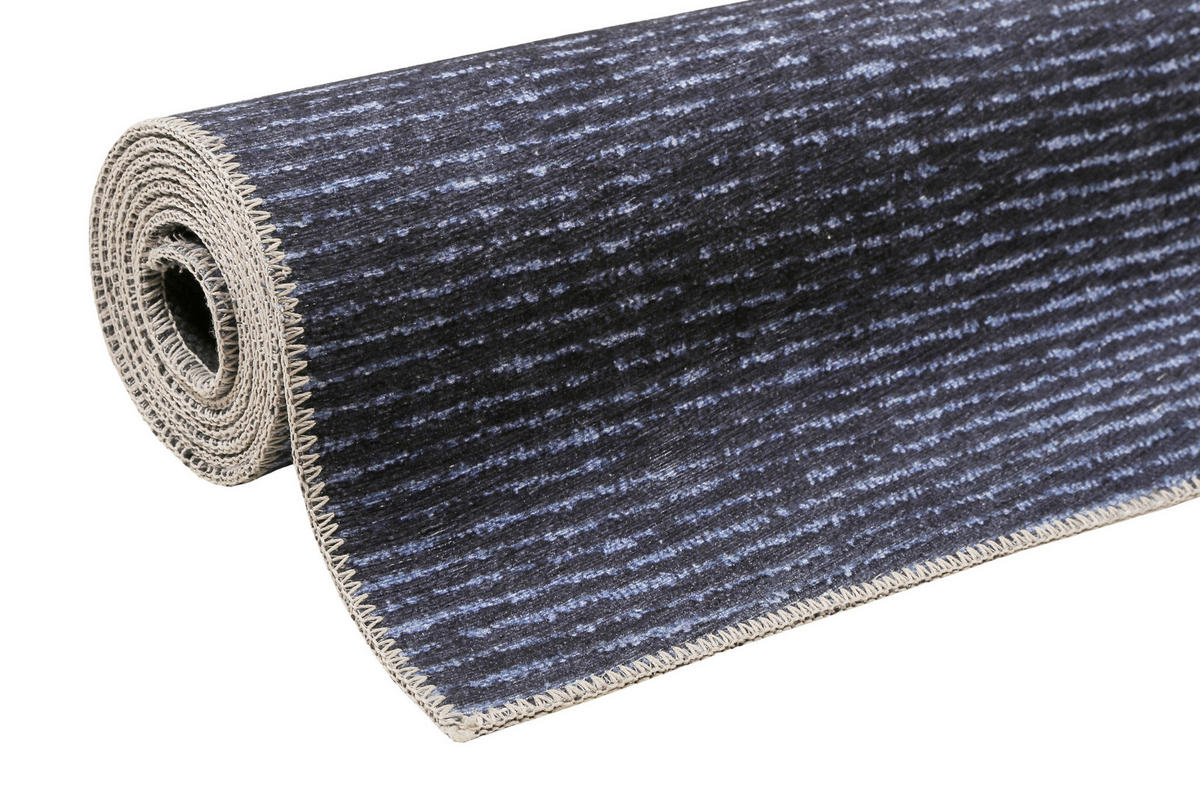 FLACHWEBETEPPICH 160/230 cm Marly Dunkelblau  - Dunkelblau, KONVENTIONELL, Textil (160/230cm) - Esprit