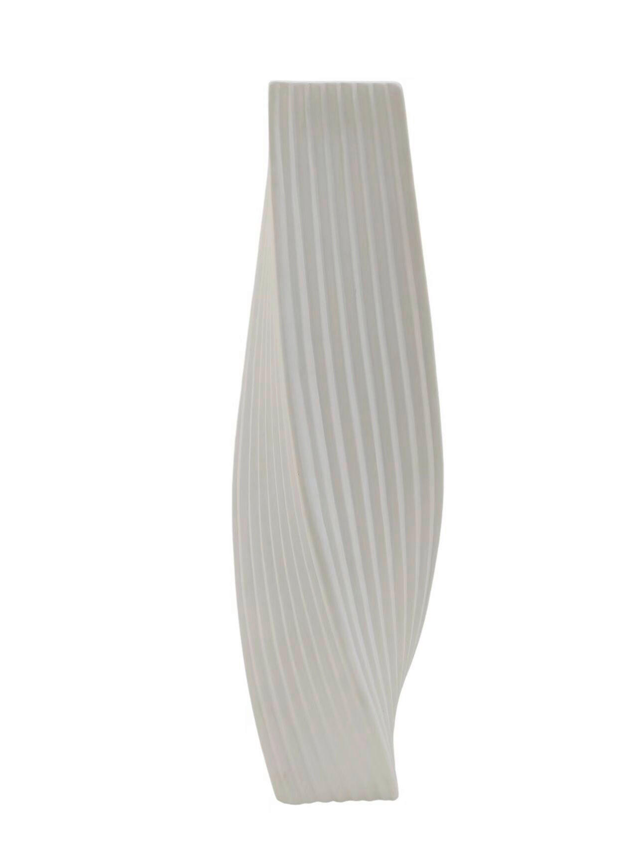 VÁZA  - fehér, Basics, kerámia (16.5/58cm)
