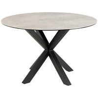 STOL ZA BLAGOVAONICU  siva  keramika      - siva/crna, Trend, metal/keramika (119/75,5cm) - MID.YOU