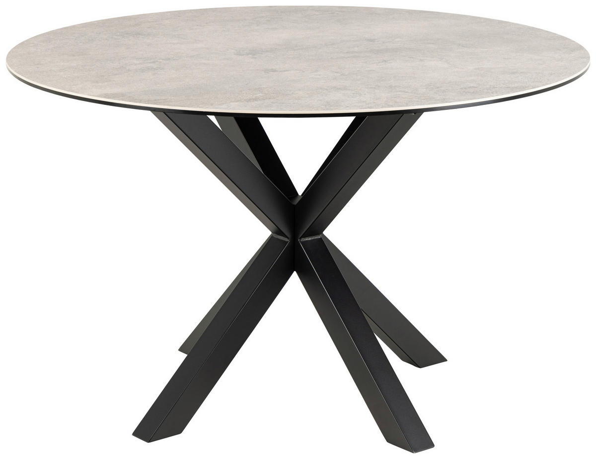 STOL ZA BLAGOVAONICU  siva  keramika      - siva/crna, Trend, metal/keramika (119/75,5cm) - MID.YOU