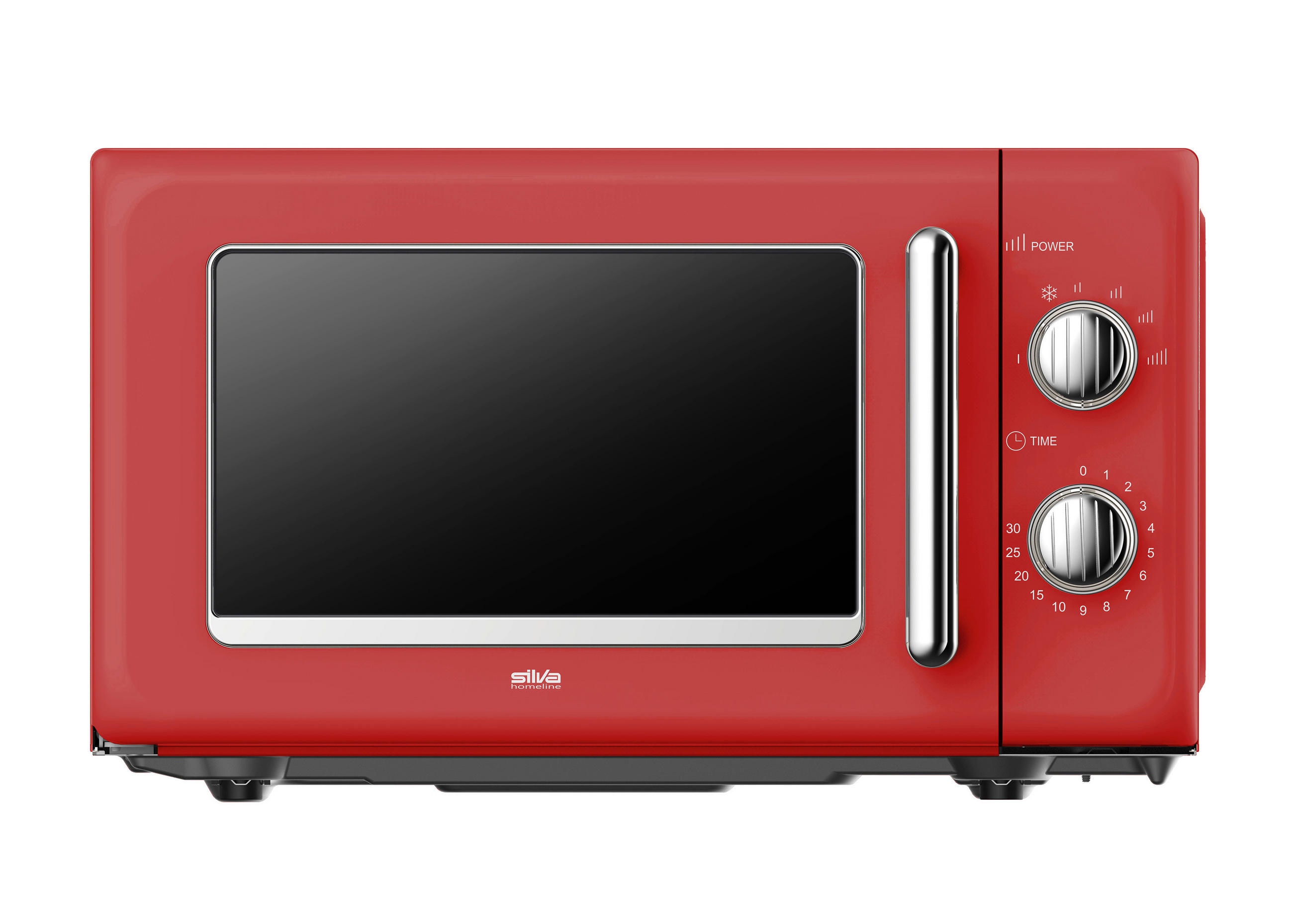 MIKROWELLE MW-R 25.3 ROT  - Rot, Trend, Metall (45,2/26,2/36cm)