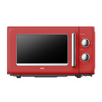 MIKROWELLE MW-R 25.3 ROT  - Rot, Trend, Metall (45,2/26,2/36cm)