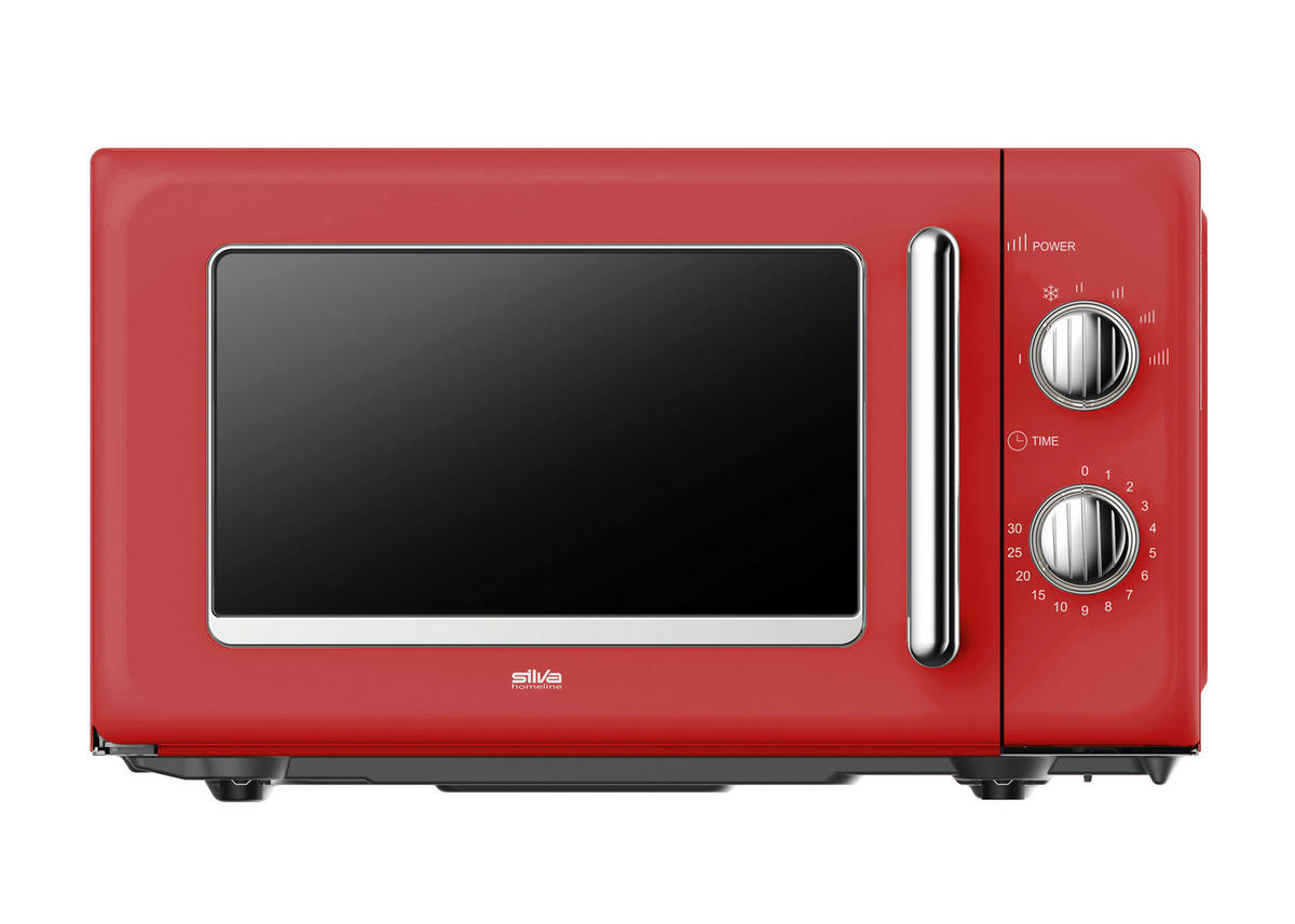 MIKROWELLE MW-R 25.3 ROT  - Rot, Trend, Metall (45,2/26,2/36cm)