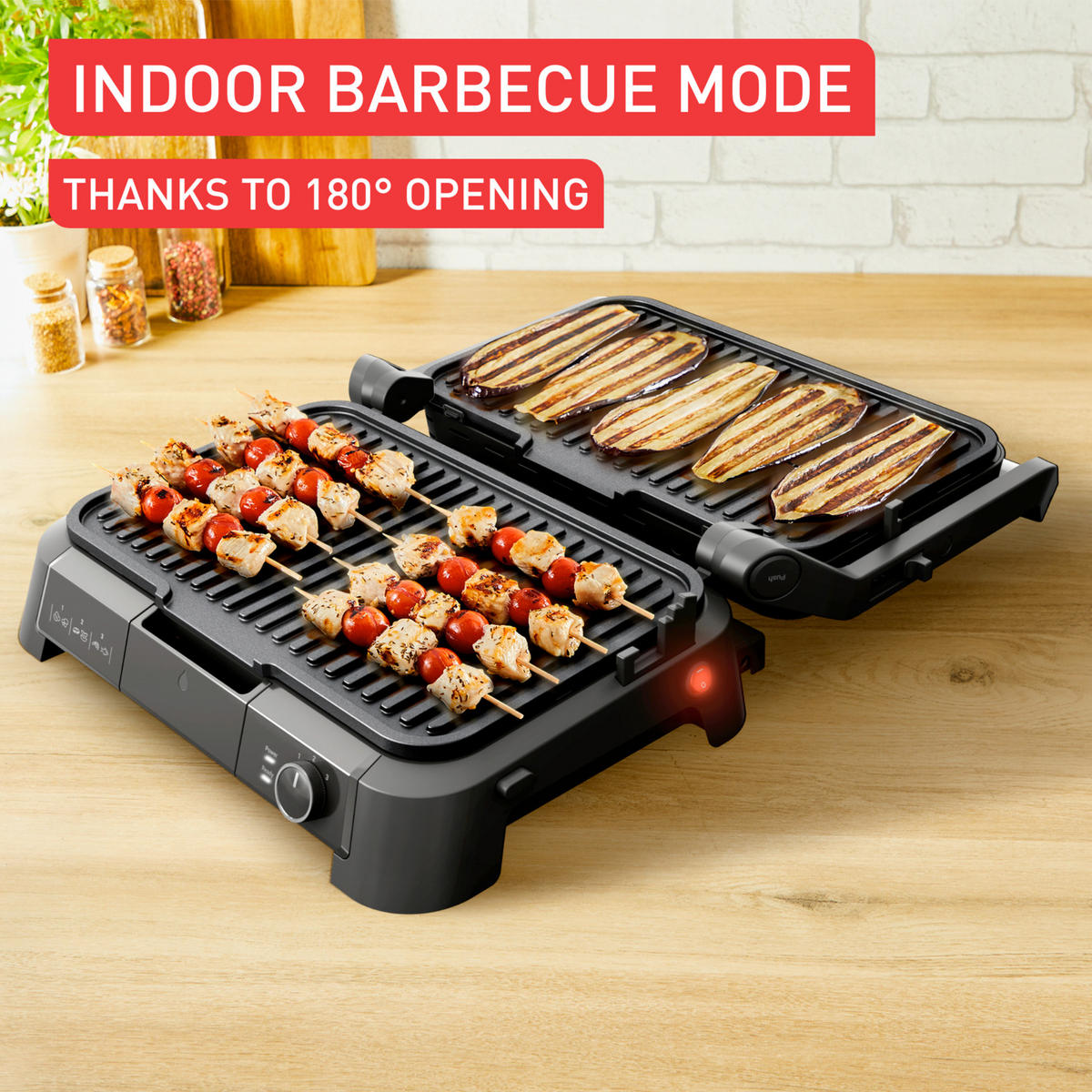 KONTAKTNI ŽAR  TEFAL Supergrill - srebrne barve, Basics, kovina (36.5/37.8/17.5cm) - Tefal