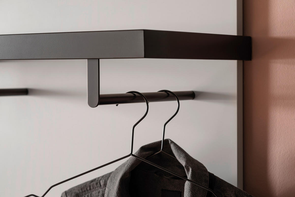 GARDEROBE 4-teilig  in 265/200/30 cm  - Eichefarben/Grau, Design, Holz/Holzwerkstoff (265/200/30cm) - Moderano