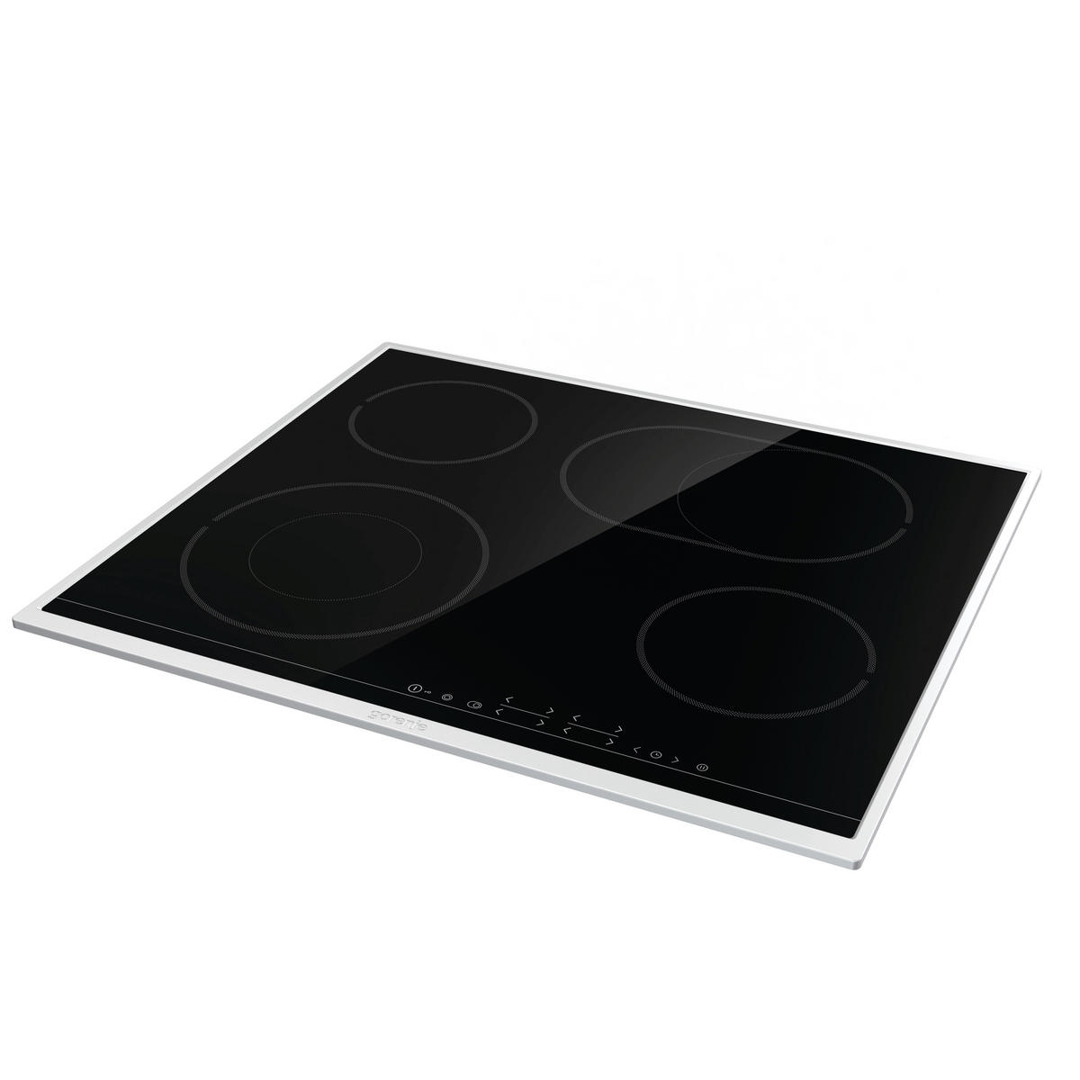 BACKOFENSET 738882  - Edelstahlfarben/Schwarz, Basics, Glas/Metall (59,5/59,5/56,4cm) - Gorenje
