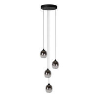 LED-HÄNGELEUCHTE TAMINO 36/36/150 cm   - Schwarz, Design, Metall (36/36/150cm) - Lucide
