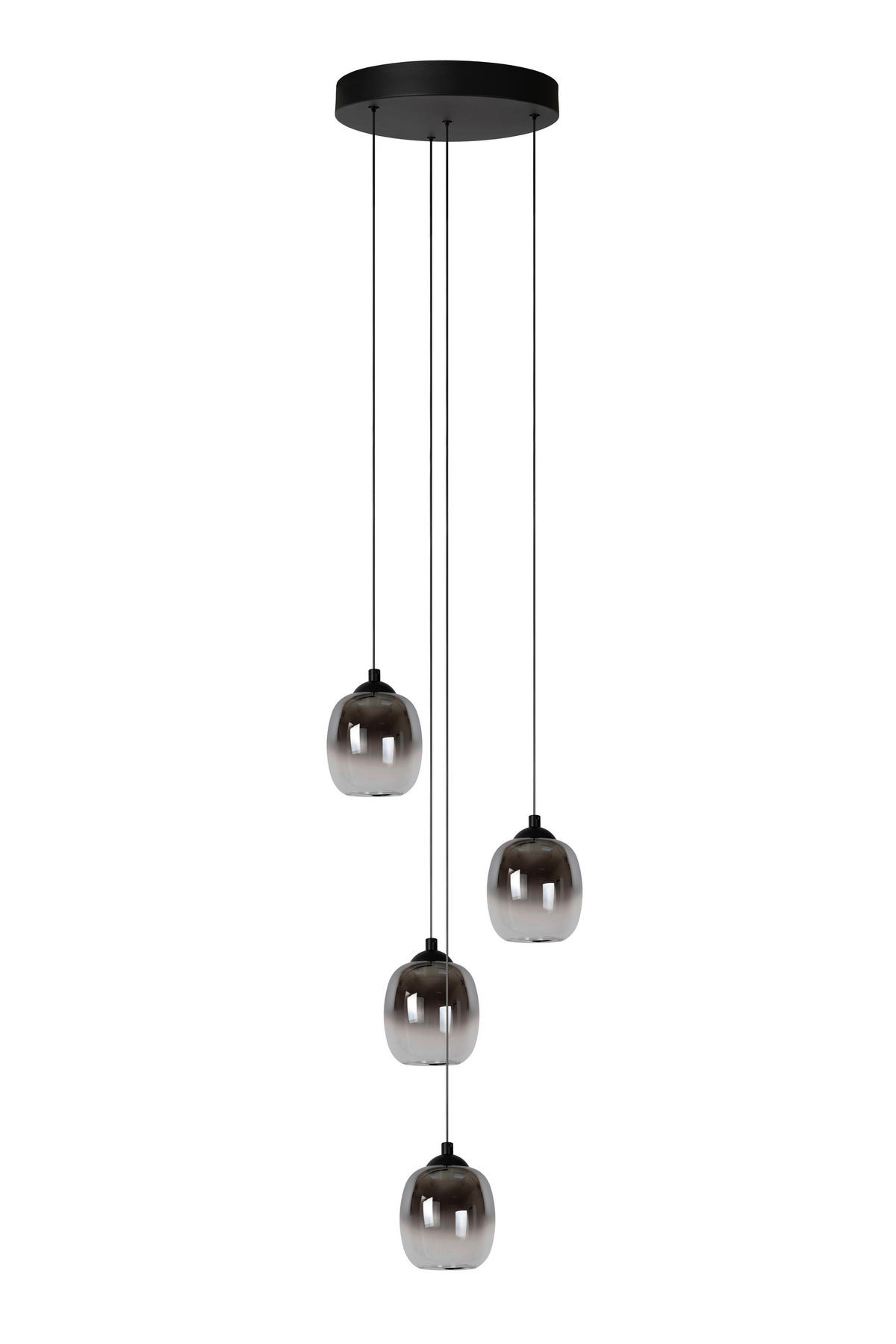 LED-HÄNGELEUCHTE TAMINO 36/36/150 cm   - Schwarz, Design, Metall (36/36/150cm) - Lucide