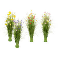 DEKORATIONSGRÄS - lila/vit, Lifestyle, metall/plast (100cm)