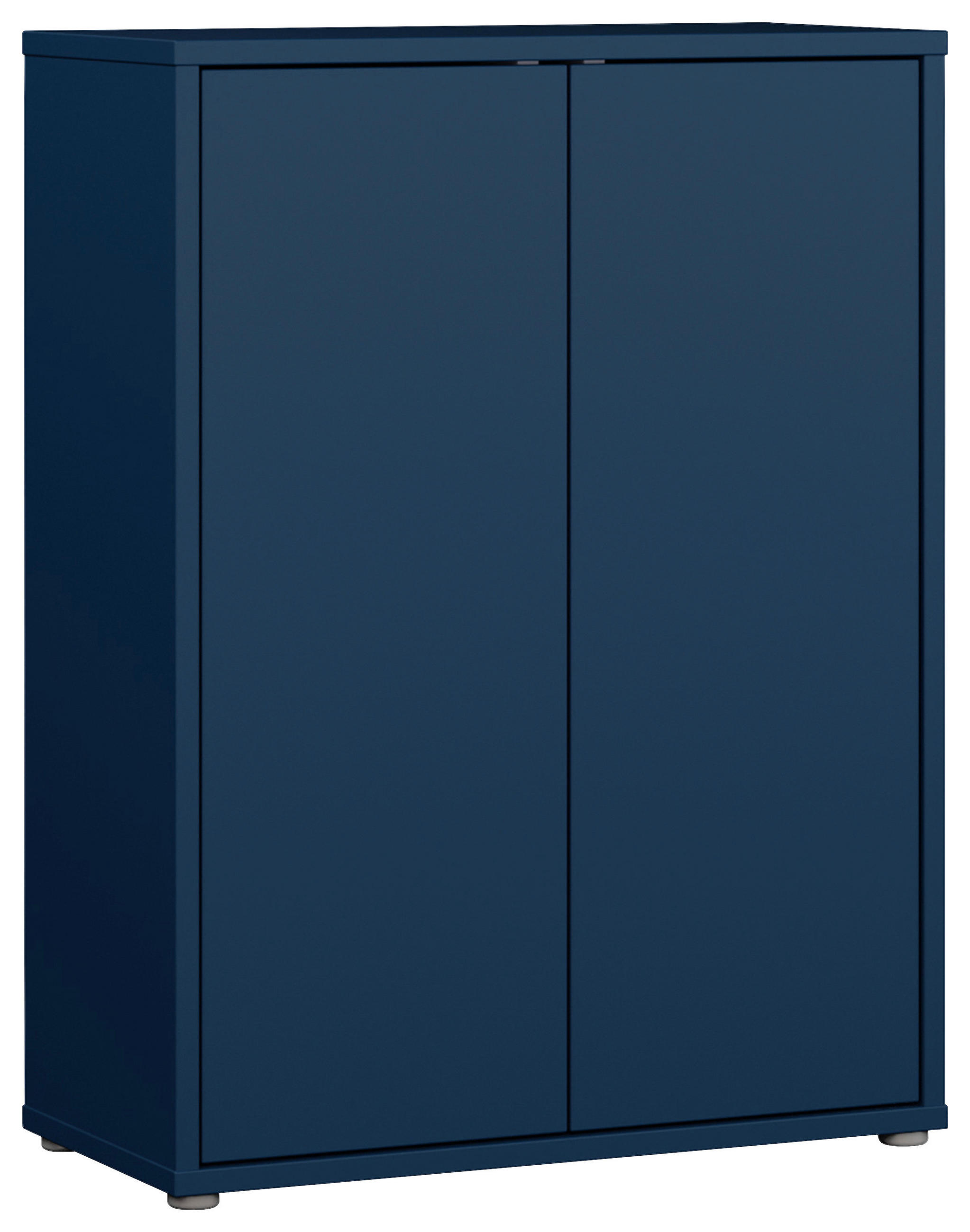 SCHUHSCHRANK Dunkelblau  - Dunkelblau/Grau, MODERN, Holzwerkstoff/Kunststoff (74,5/99,1/34,9cm) - Modern Living