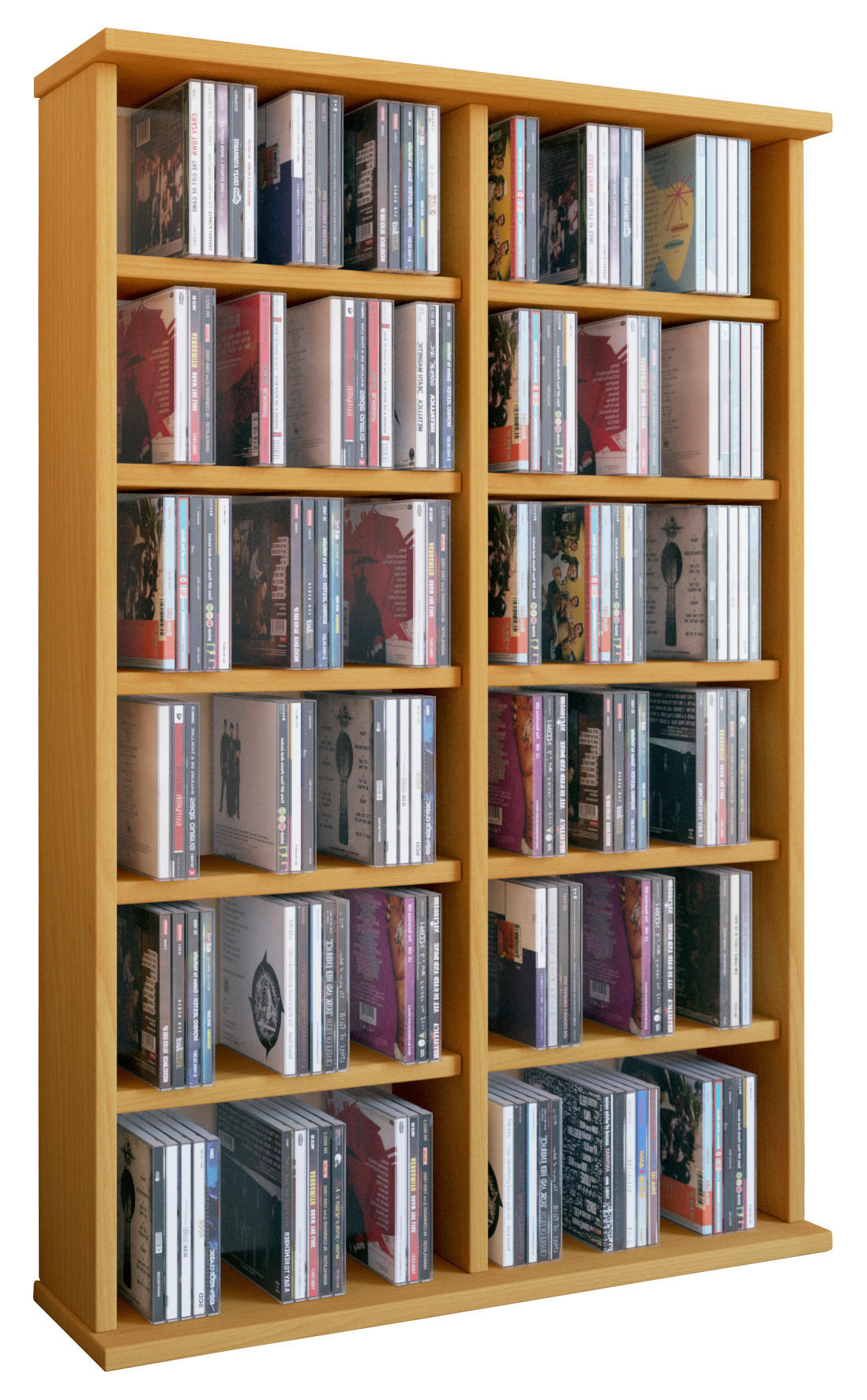 CD-REGAL - Buchefarben, KONVENTIONELL, Holzwerkstoff (60/91,5/18cm) - MID.YOU