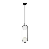 HÄNGLAMPA Cordel  - vit/svart, Design, metall (18.5/15cm)