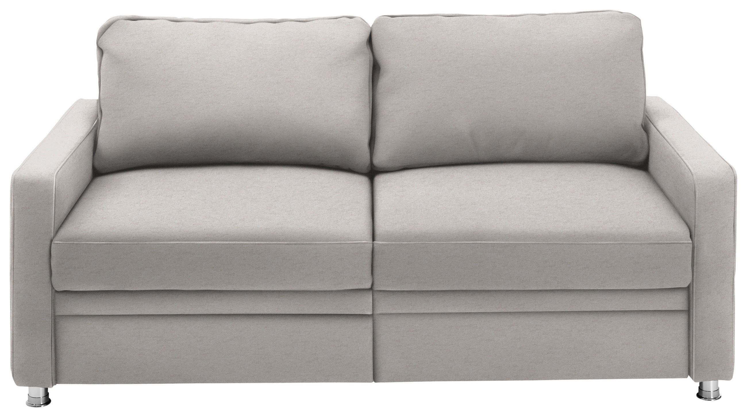 SCHLAFSOFA Naturfarben  - Naturfarben, KONVENTIONELL, Textil/Metall (206/90/100cm) - Beldomo Style