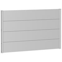 SICHTSCHUTZ - Silberfarben, Basics, Metall (145/91/4,4cm) - Biohort