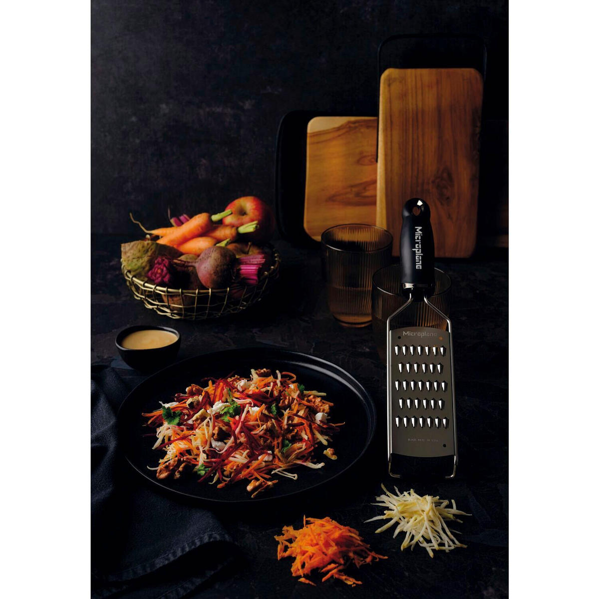 GOURMETREIBE FINE JULIENNE - Schwarz, Basics, Metall (7,7/3/31,2cm) - MICROPLANE