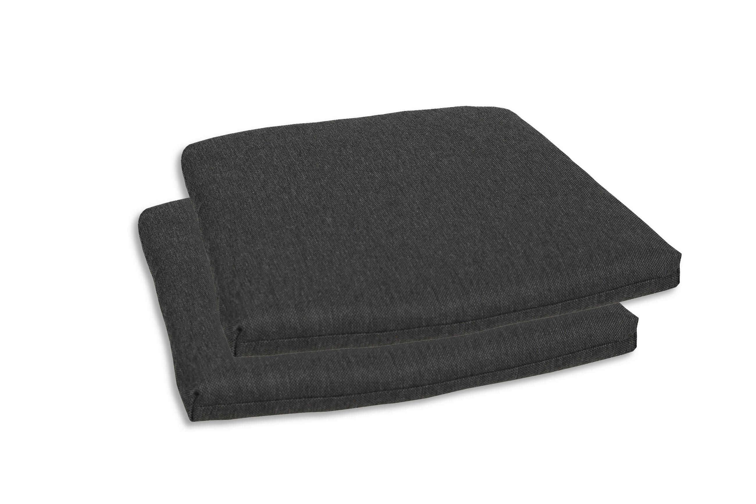GARTENSITZKISSENSET Uni  - Anthrazit, Basics, Textil (40-47/5/45cm)