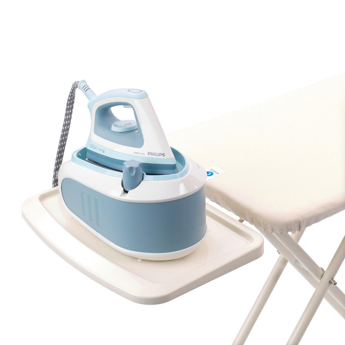 BÜGELBRETT - Blau/Beige, Design, Textil (49/159/8cm) - Brabantia