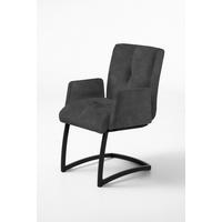STOLICA SA RUKONASLONOM - crna, Moderno, drvo/metal (59/88/68cm) - Livetastic