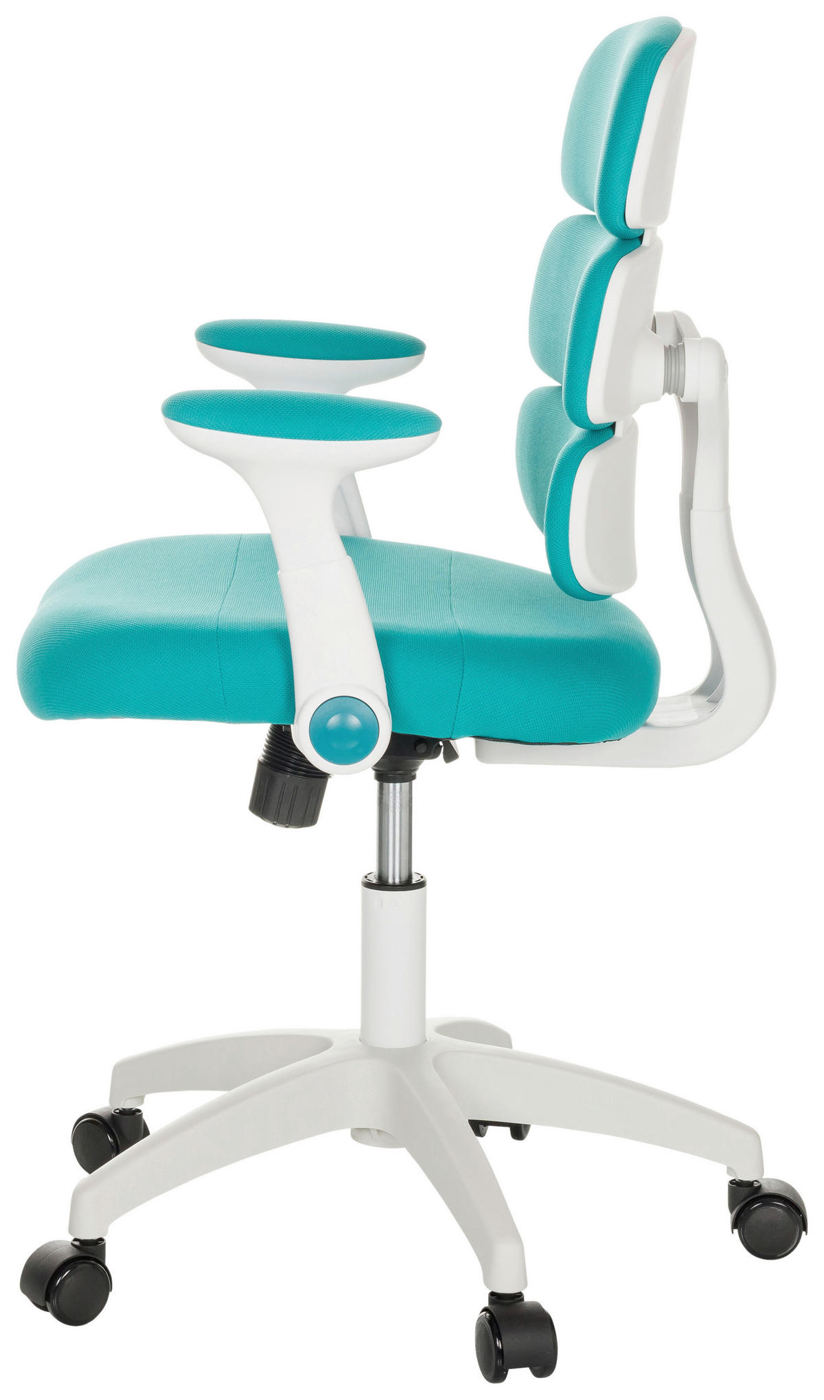 MLADINSKI VRTLJIVI STOL tekstil modra  - modra/bela, Basics, umetna masa/tekstil (62/86-97/62cm) - MID.YOU