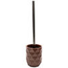 WC KEFE-SZETT műanyag  műanyag   - sötétbarna/króm, Basics, műanyag (9/36/9cm) - Sadena