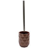 WC KEFE-SZETT műanyag  műanyag   - sötétbarna/króm, Basics, műanyag (9/36/9cm) - Sadena