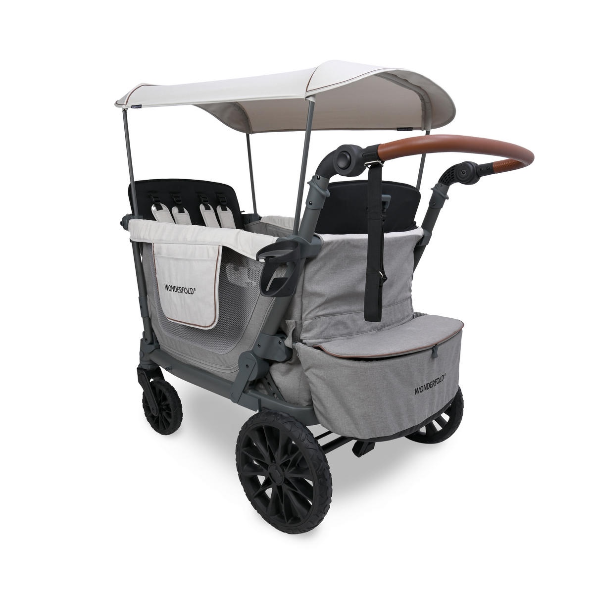 BOLLERWAGEN L4 Series 4 Seater Wagon Grau 75/135/120 cm  - Grau, Basics, Metall (75/135/120cm) - WONDERFOLD