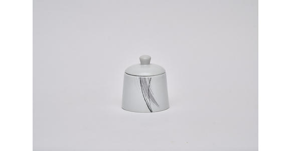 KOMBISERVICE Roma 62-teilig  - Schwarz/Weiß, Basics, Keramik - Novel