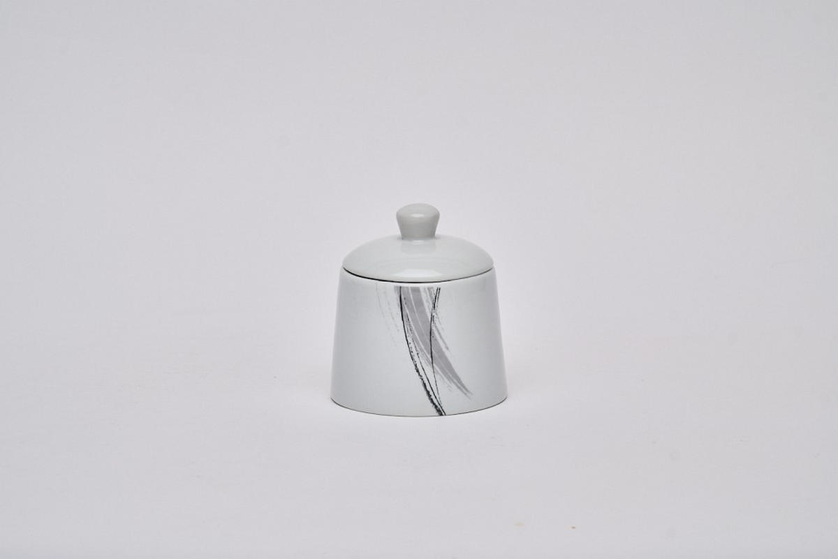 KOMPLETT SERVIS Roma 62 delar  - vit/grå, Basics, keramik - Novel