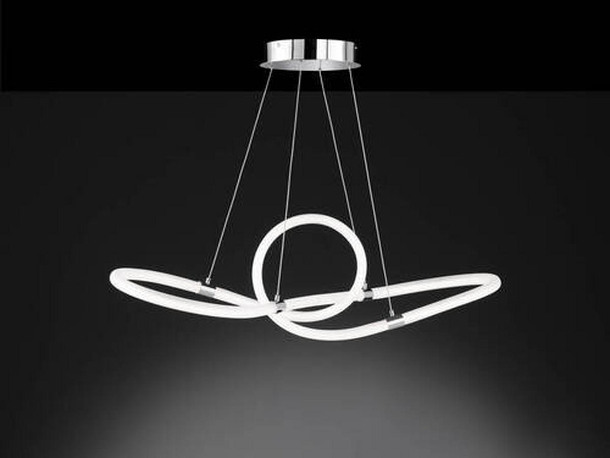 LED-HÄNGLAMPA 92,5/30,5/150 cm  - vit, Design, metall/plast (92,5/30,5/150cm) - Globo