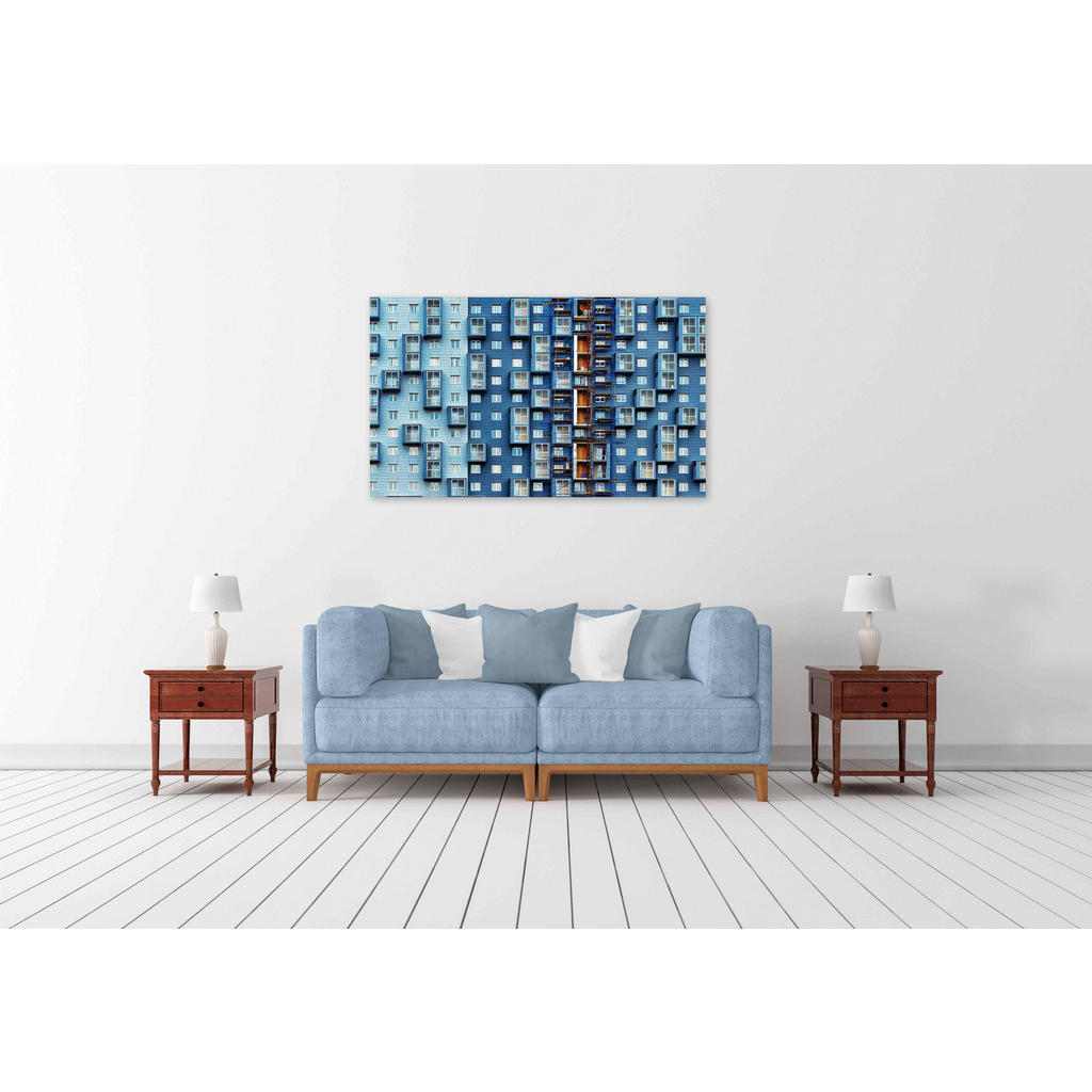 Thumbnail - Xxxl Aluminiumbild, Blau, Metall, Kunststoff, rechteckig, 118x70 cm, Bilder und Zubehör, Wandbilder, Metallbilder