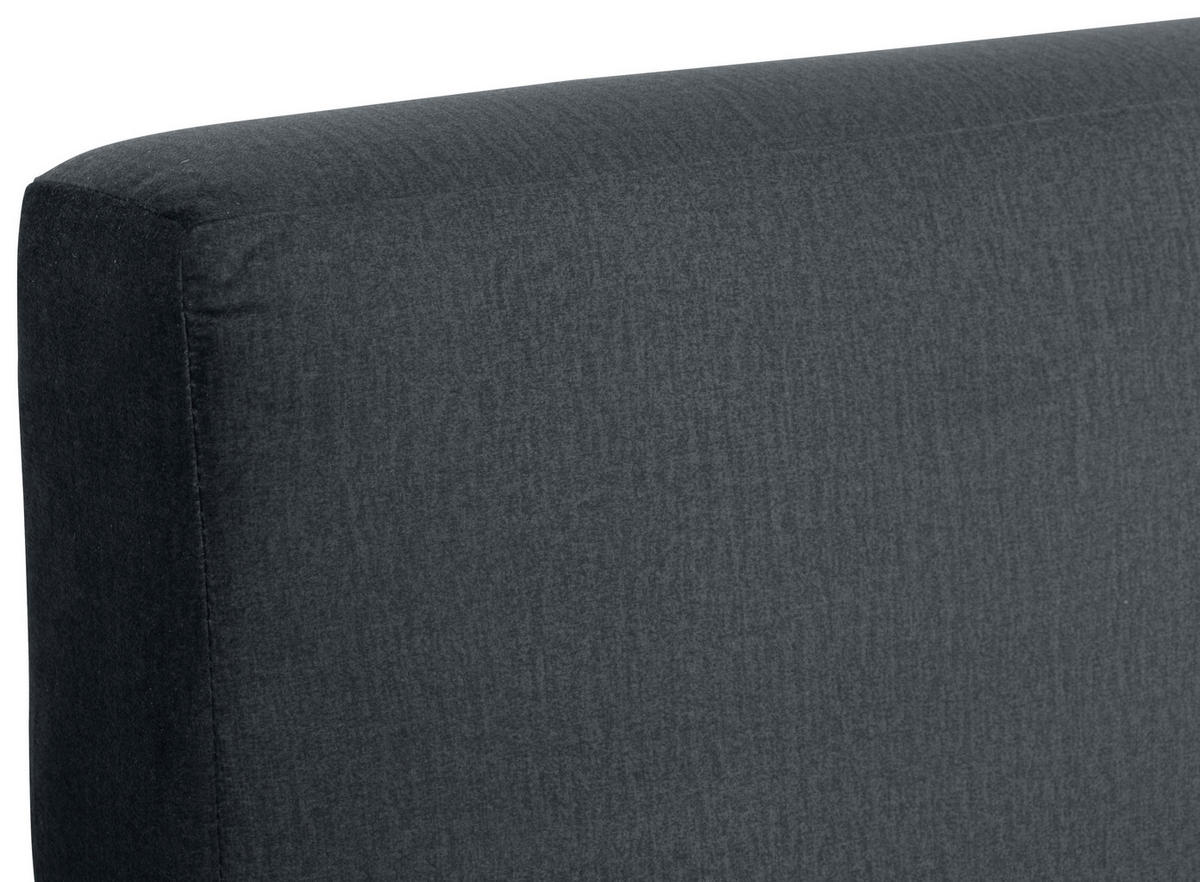 POLSTERBETT 160/200 cm, inkl. Lattenrost, Bettkasten,  in Dunkelgrau  - Dunkelgrau/Schwarz, MODERN, Holz/Textil (160/200cm) - MID.YOU
