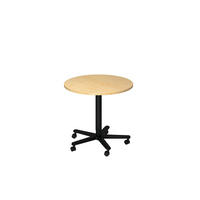 STEHTISCH 80/80/72-114 cm  - Ahornfarben/Schwarz, KONVENTIONELL, Holzwerkstoff/Metall (80/80/72-114cm) - Venda