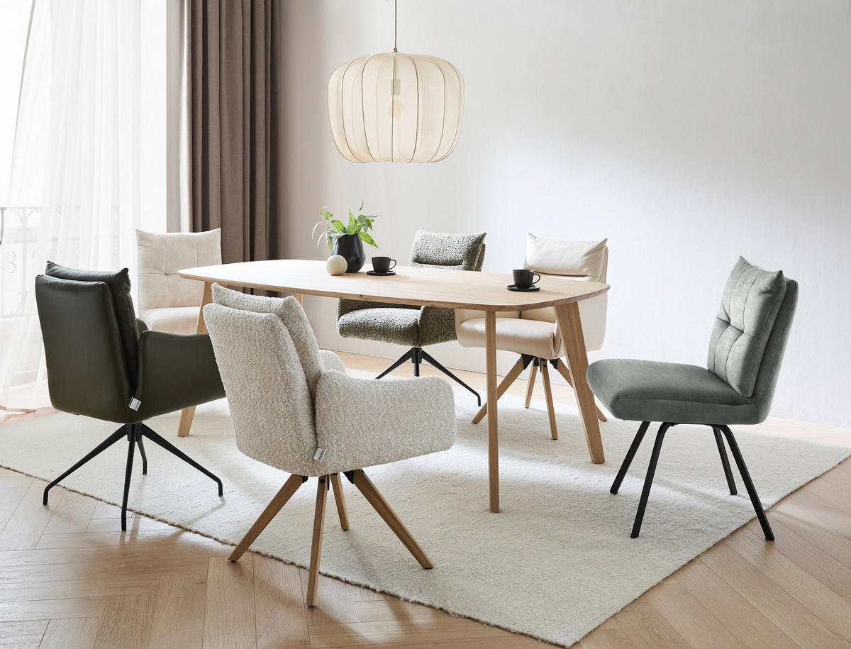 STUHL  in Velours Textil  - Schwarz/Grau, Design, Textil/Metall (50/84/68cm) - Welnova