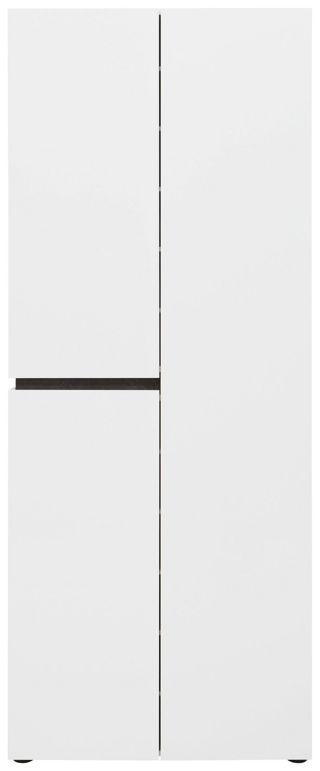 SCHUHSCHRANK Anthrazit, Weiß  - Anthrazit/Weiß, Design (80,1/200/34cm) - Voleo