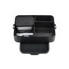 BENTOBOX - Schwarz, KONVENTIONELL, Kunststoff (25,5/17/6,5cm) - Mepal