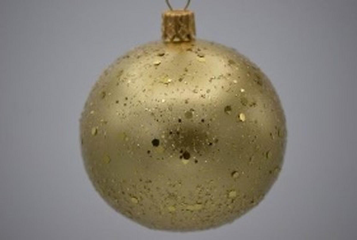 CHRISTBAUMKUGEL 7 cm  - Dunkelrot, Basics, Glas/Metall (7cm) - X-Mas