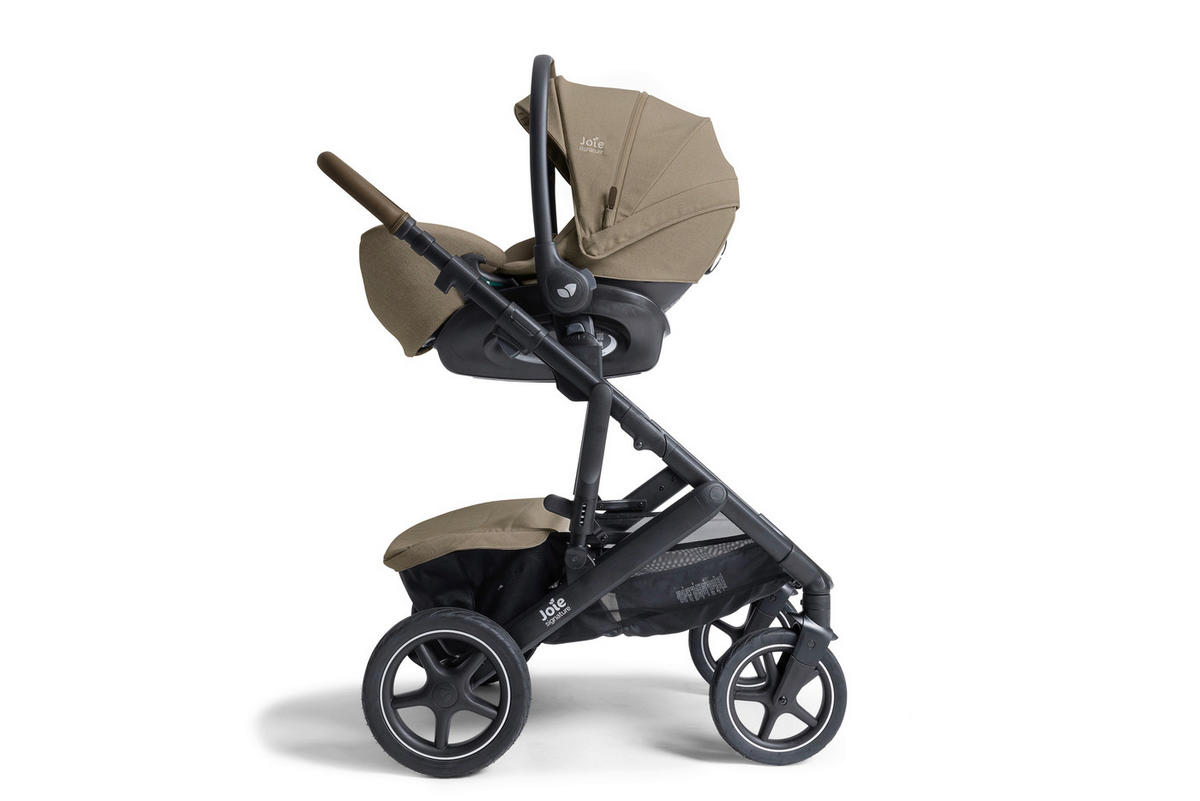 KINDERWAGENSET  Vinca 4in1 inkl. i-Level Pro und i-Base Encore  Sandstone  - Greige/Schwarz, Basics, Metall (65/109/97cm) - JOIE SIGNATURE