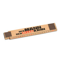 ZOLLSTOCK   Braun  - Braun, Basics, Holz (24,5/3,6/1,8cm)