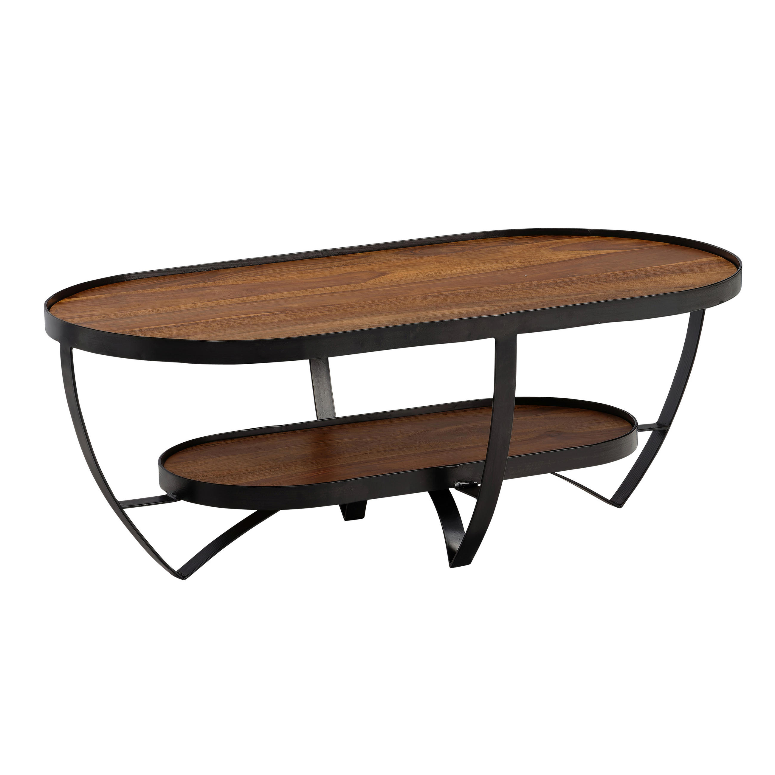 SOFFBORD i trä 100/50/37,5 cm  - sheshamfärgad/svart, Design, metall/trä (100/50/37,5cm) - MID.YOU