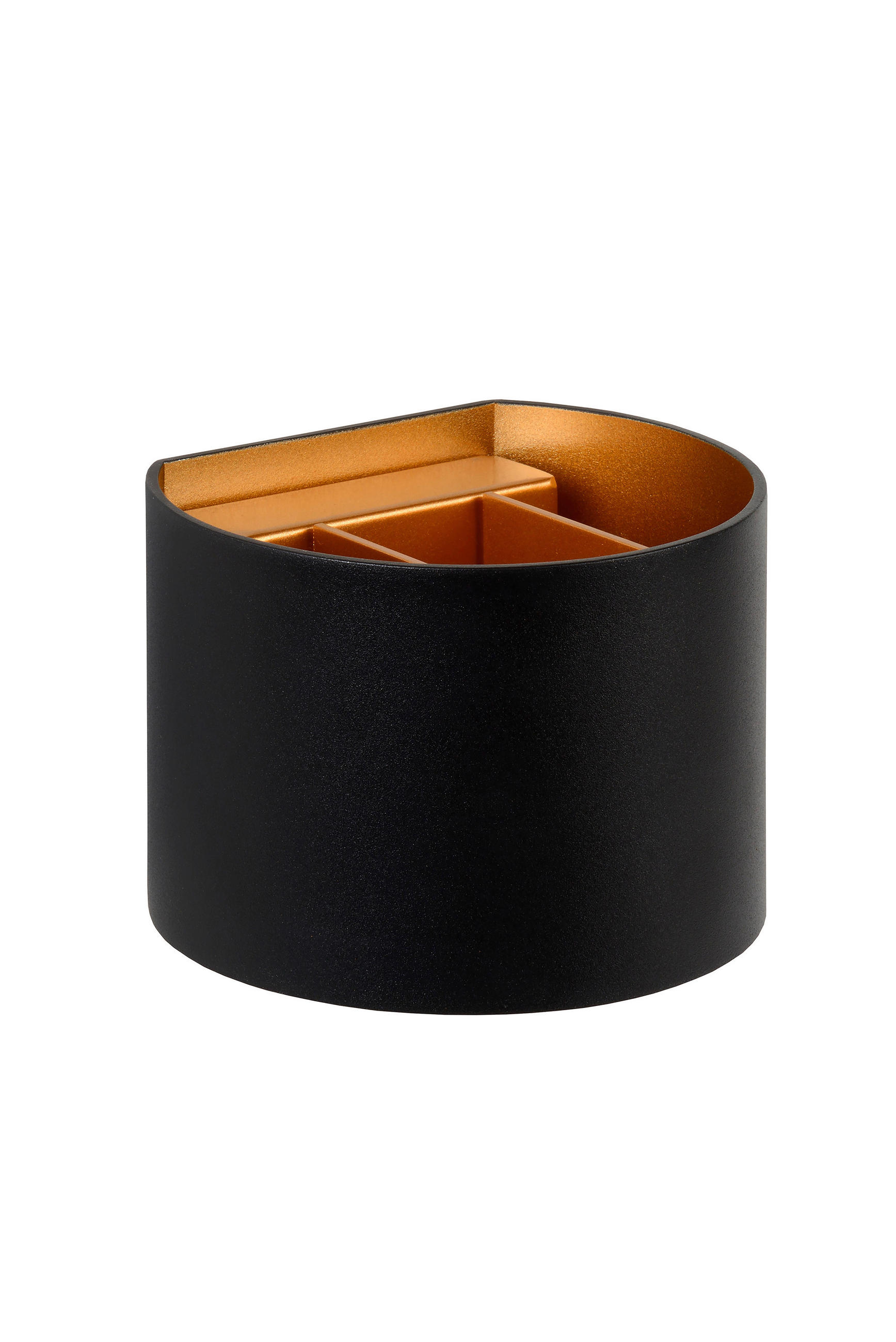 LED-WANDLEUCHTE - Schwarz, Design, Metall (11/13/9.7cm) - Lucide