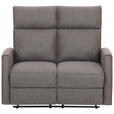 2-SITZER-SOFA Mikrofaser Grau  - Schwarz/Grau, KONVENTIONELL, Kunststoff/Textil (127/105/93cm) - Xora
