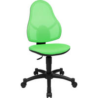 JUGENDDREHSTUHL Netz Grün, Schwarz  - Schwarz/Grün, Basics, Kunststoff/Textil (44/39-53/30-36cm) - Xora