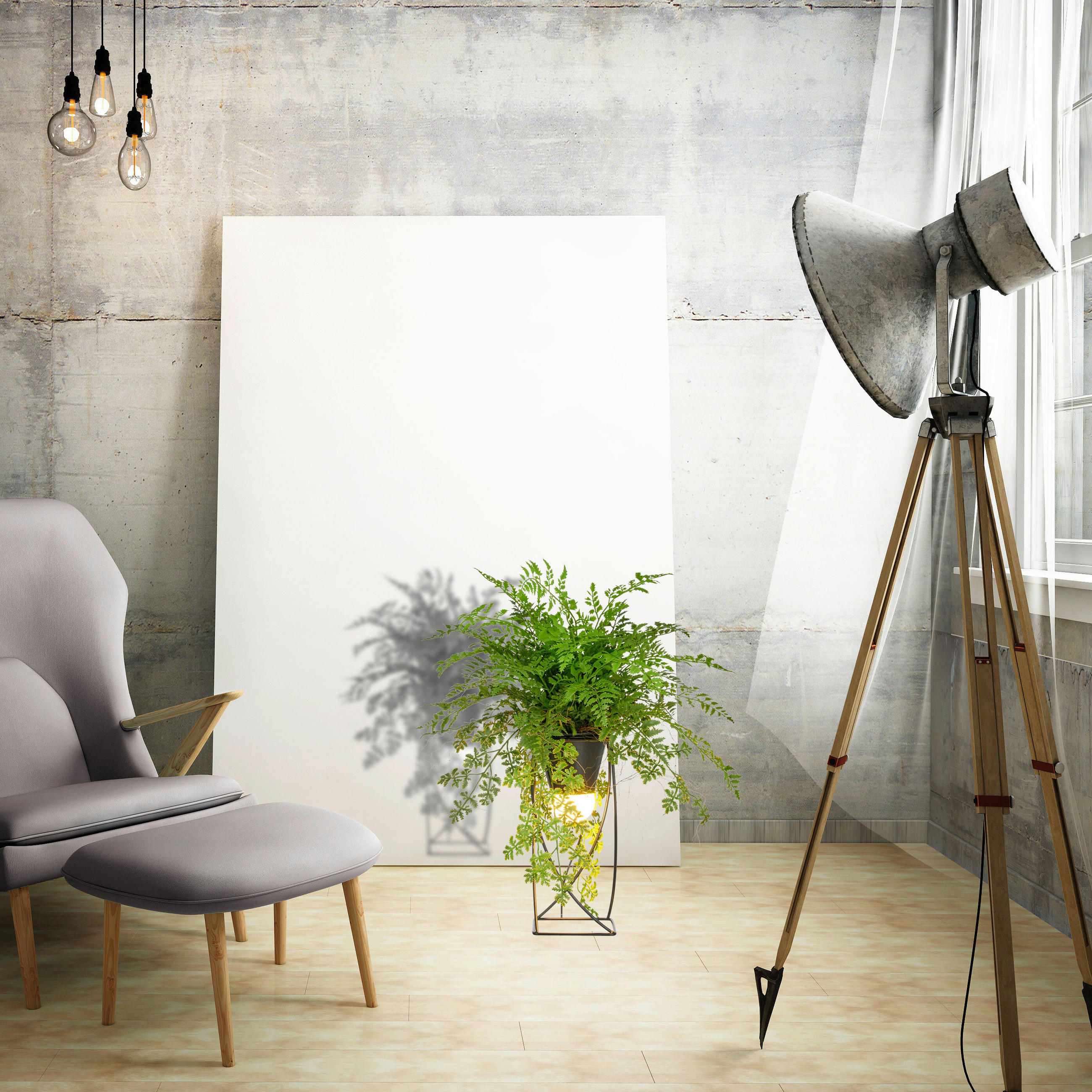 KUNSTPFLANZE Farn 60 cm  - Schwarz/Grün, Basics, Kunststoff/Metall (60cm) - P & B