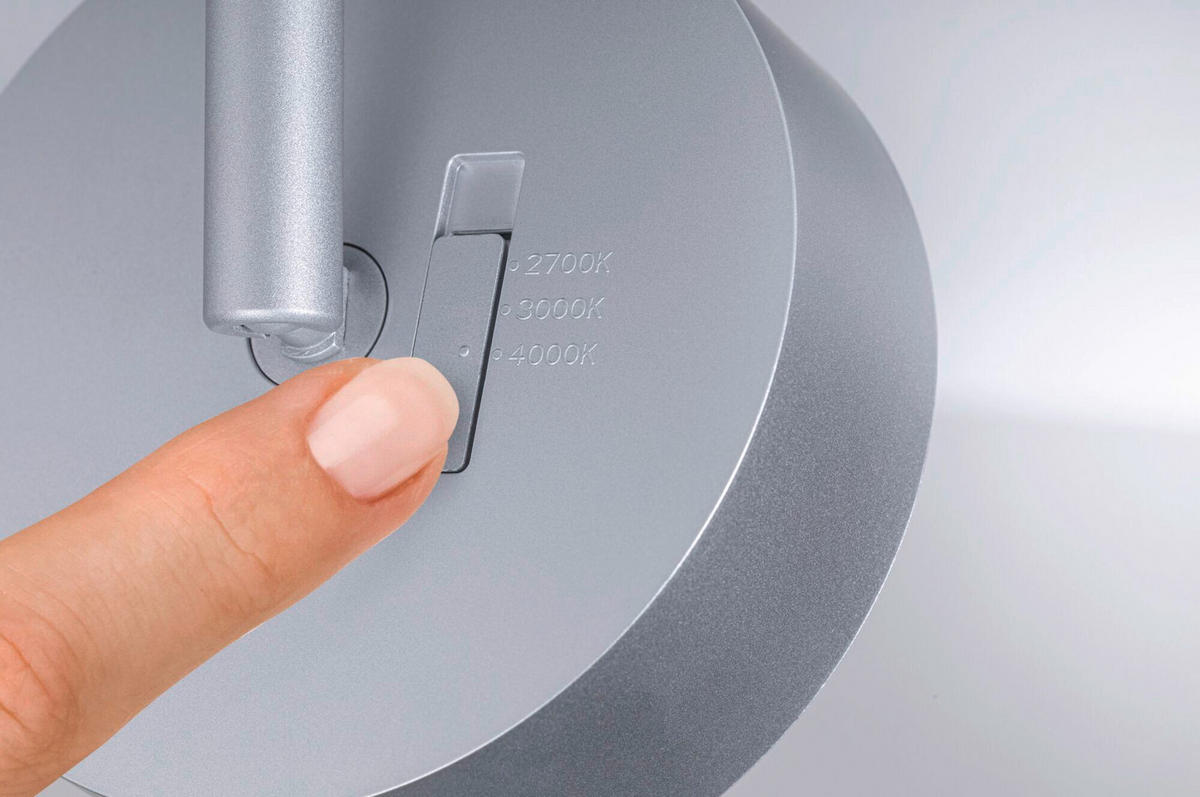 SCHIENENSYSTEM-STRAHLER URail 10/13,5 cm  - Chromfarben, Basics, Kunststoff (10/13,5cm) - Paulmann