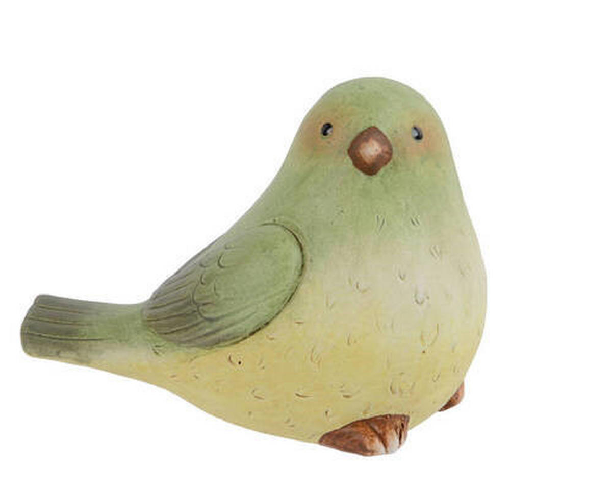 DEKOVOGEL - Gelb/Grün, LIFESTYLE, Keramik (12,30/7,70/9,20cm)