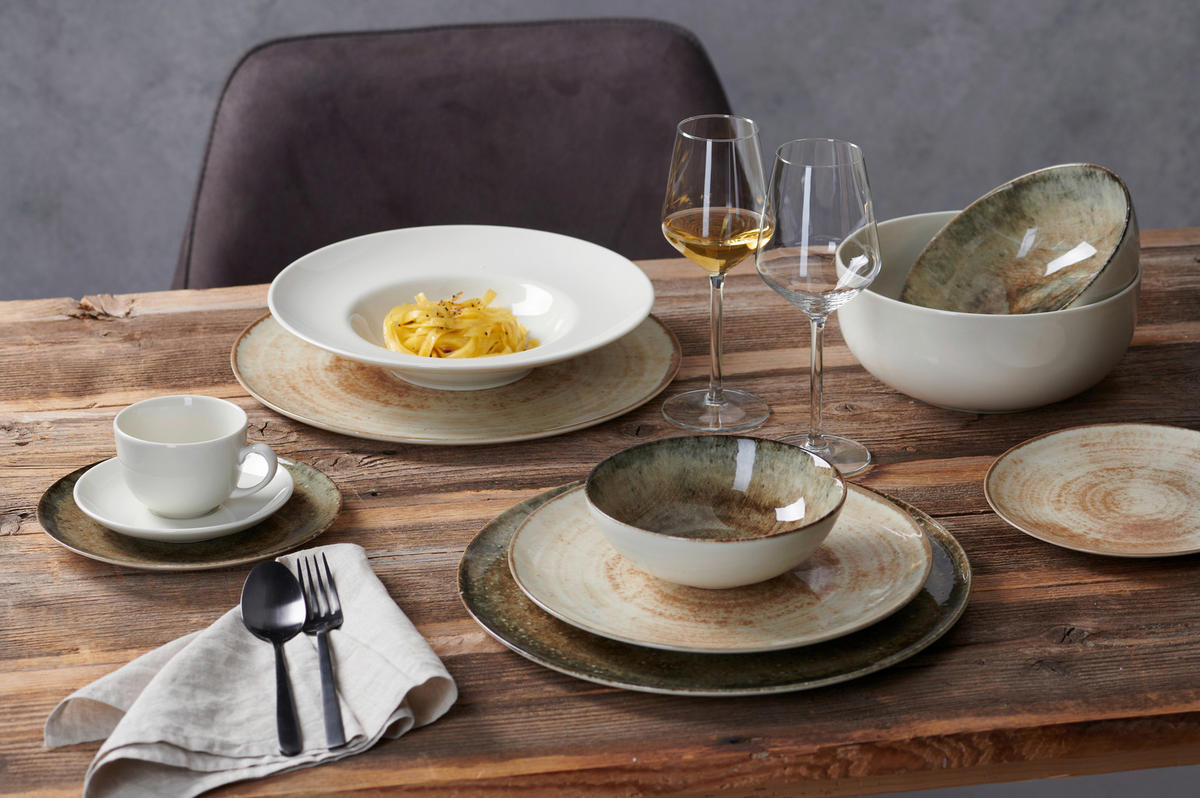 PIZZATELLER Porzellan FAIA  - Braun/Grau, Basics, Keramik (32/32/1,5cm) - Ritzenhoff Breker